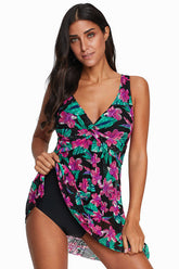 (S-3XL) Floral High Waist Tankini 2 Piece Set | Dress In Beauty